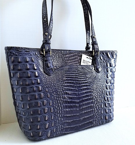 🌹Borsa a tracolla Brahmin Medium Asher viola blu pelle andesite nuova con etichette***HTF - Foto 5 di 11