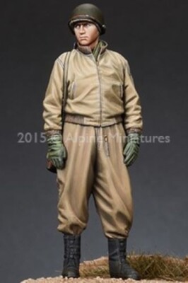 ALPINE MINIATURES 1:35 SET 35190 WWII US TANK CREW #1  (1 FIGURE-2 HEADS)