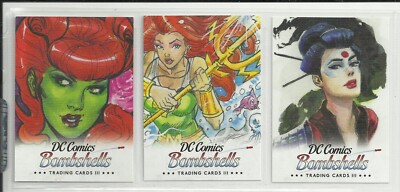 2019 DC Bombshells: Series 3 (Cryptozic) LOT OF 3 ''Promo Cards'' (P3 P4 P5)