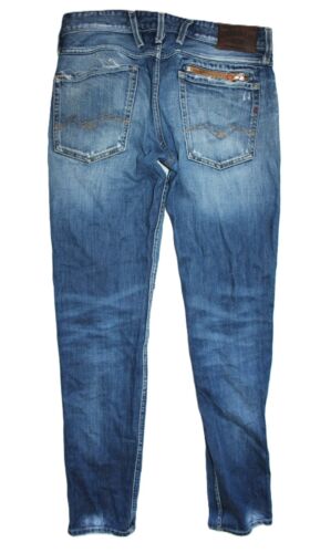 REPLAY BLUE HERREN ANBASS M914 JEANS EHER 32/32 SLIM SKINNY ca W32 L32 - Bild 2 von 8