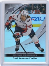 2021-22 Extended Series 21-22 Trilogy Rookies #13 Axel Jonsson-Fjallby /999