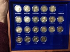 Colección 2€ 2012 10 aniversario euro en estuche madera