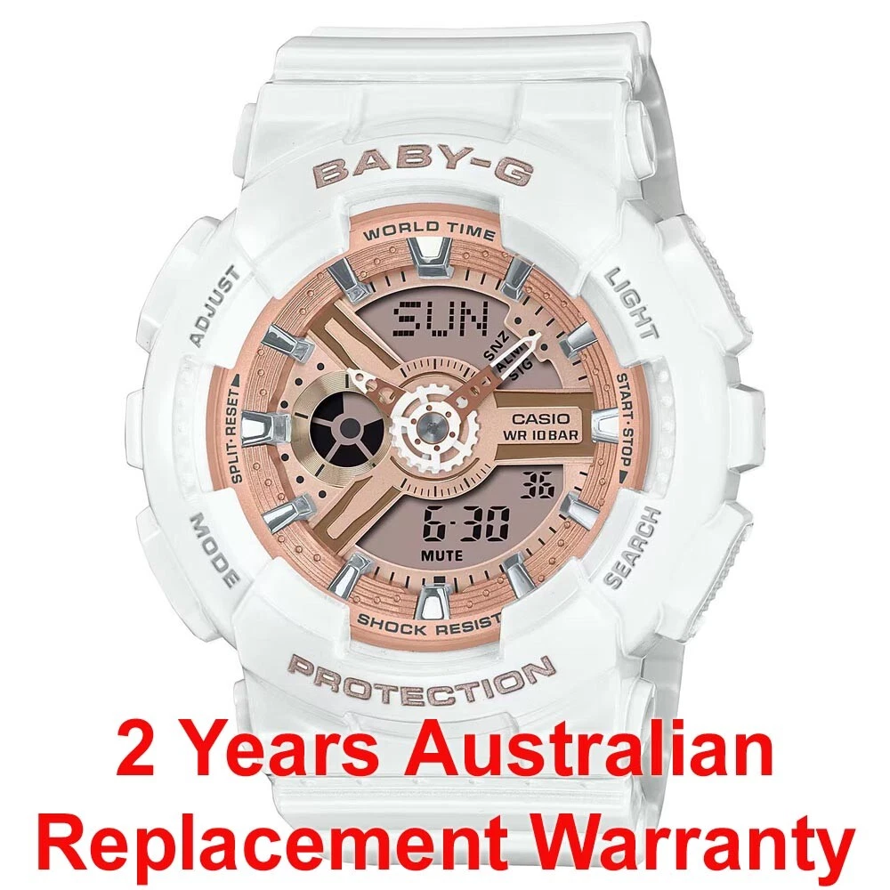 Baby g ba 110 cheap white