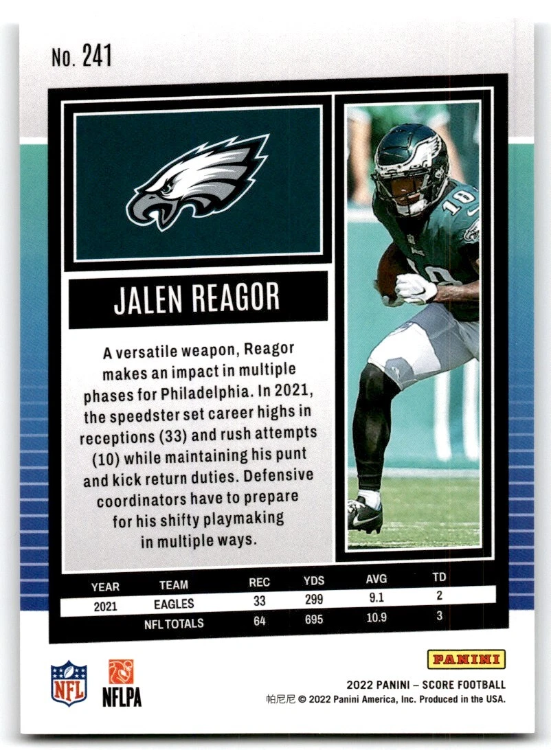 NFL Philadelphia Eagles No18 Jalen Reagor Green Men's Mitchell & Nell Big Face Fashion Limited NFL Jersey