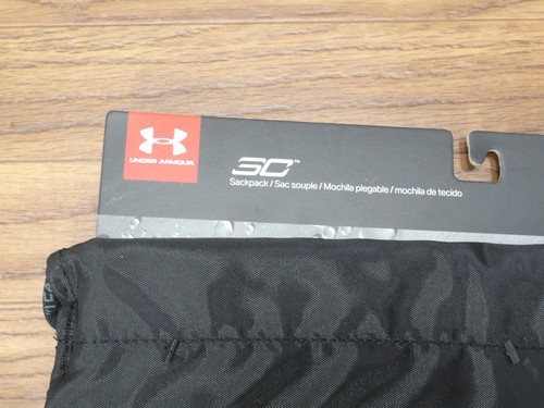 Under Armour Steph Curry Sackpack Black Gray NEW 191168462509 - Picture 3 of 3