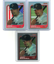 1997 BOWMAN CHROME JEFF BAGWELL International Refractor Refractor Base #68 LOOK!