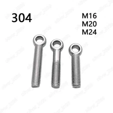 304 Stainless Steel Eye Bolts M16 M20 M24 DIN444