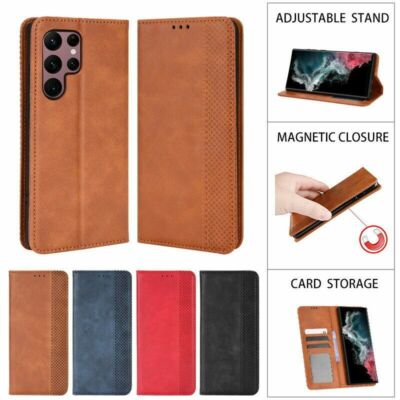 Flip Magnetic Wallet Phone Case For Samsung S25 S24 S23 A07 A16 A25 A36 A15 A56