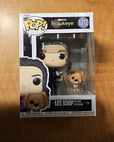 Funko Pop! Ojo de Halcón Kate Bishop con Lucky el Perro de la Pizza #1212 Marvel Studios
