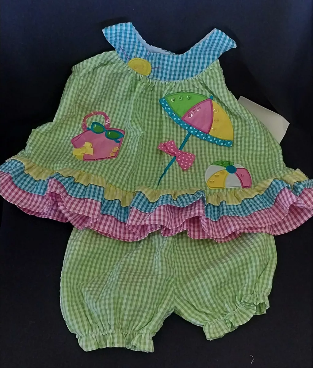 Baby girl dresses shop with frilly pants