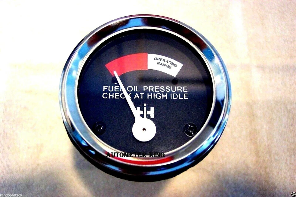 Nuevo manómetro de presión de combustible diésel IH International Farmall 400 450 600 MD Super MD Foto 3 de 4