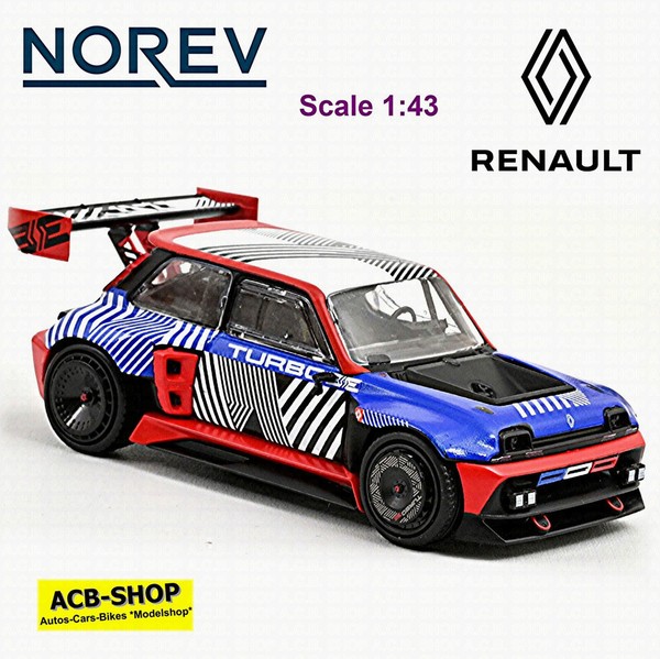 Renault Concept R5 Turbo 3E E-Tech 100% Electrique Bleu 2023 - 1:43 Norev 517967-image