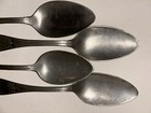 4 PEWTER SPOONS 1830 with Great Floral Details 8 1/8” 21 cm. — photo 8