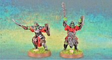 GW Two Mordor Orcs Captain Figures Painted Lotr - The Return of the King
