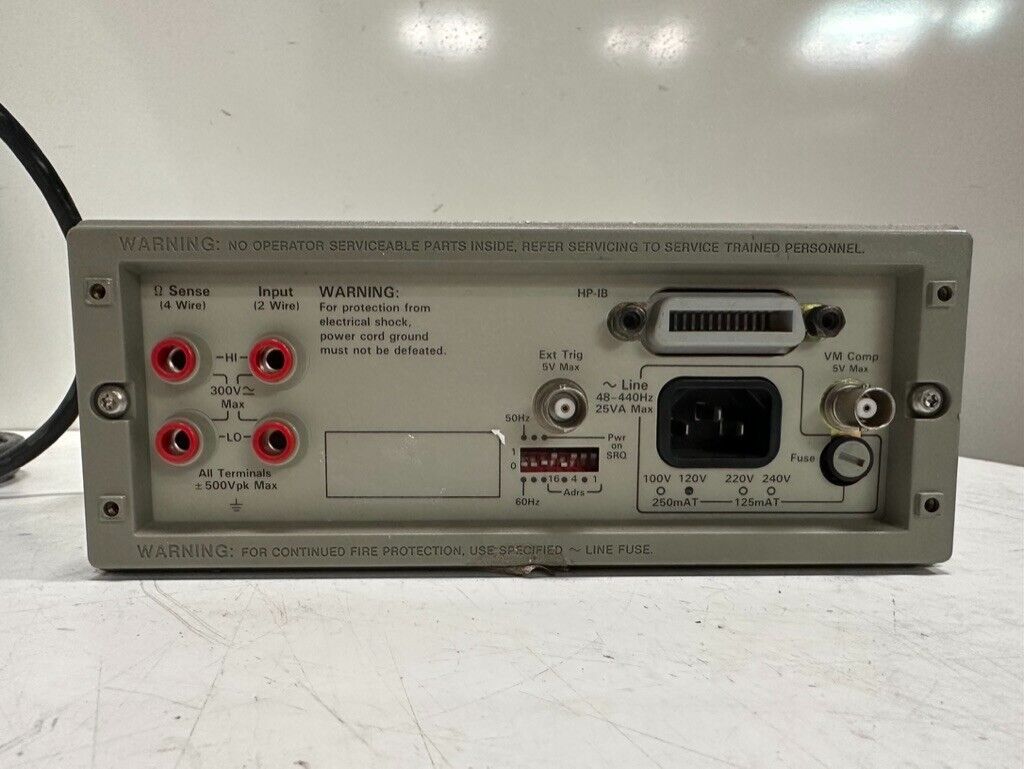 HP 3478A DIGITAL MULTIMETER 5.5 DIGIT GBIB #NONE SELF TEST HP 3478A DIGITAL MULTIMETER 5.5 DIGIT GBIB #NONE SELF TEST