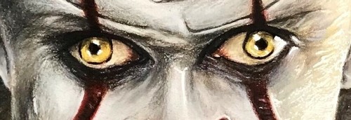 Pennywise - Traditional drawing, Bill Skarsgard, IT 2017 Stephen King movie - 第 4/6 張圖片
