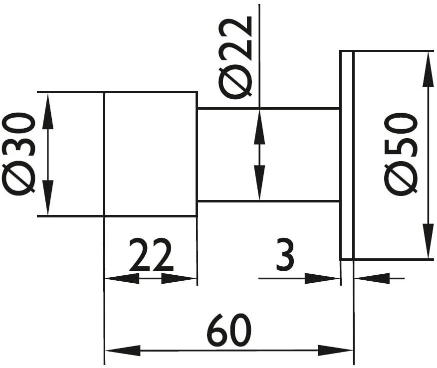 Türstopper Wand Türpuffer rund Wandtürstopper Edelstahl Puffer Tür Anschlag - Bild 2 von 4