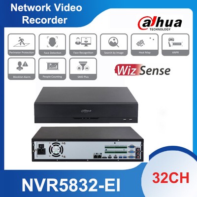 Dahua NVR5832-EI 32CH 2U 8HDD NVR SMD+ Face Recognition Network Video Recorder