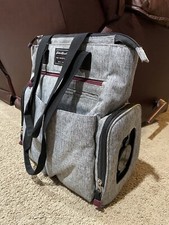 EDDIE BAUER First Adventure Shoulder Diaper Tote Bag Insulated Pocket Wipes Gray