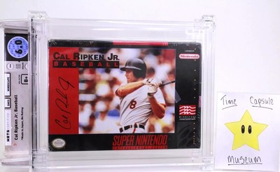 Cal Ripken Jr Baseball New Super Nintendo SNES 1992 Factory Sealed WATA 6.0 B+
