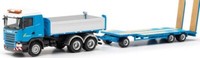 Herpa 316576 Scania R 13 Baukipper Mit Tu3-AnhäNger Felbermayr Neu