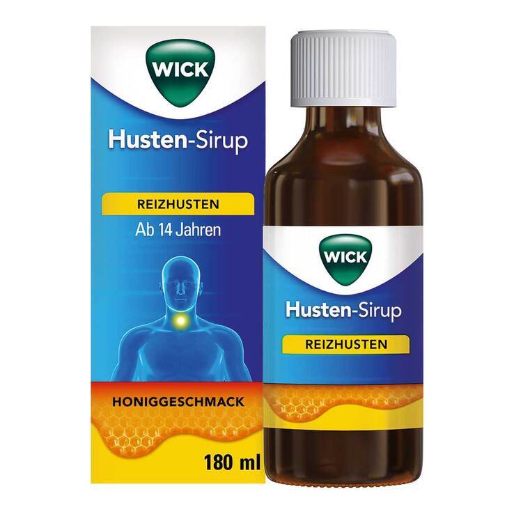WICK Husten-Sirup gegen Reizhusten mit Honig · 180 ml · PZN 18836153