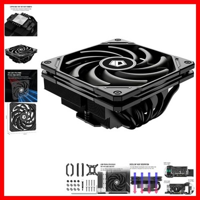 57mm Low Profile CPU Cooler, 5 Heatpipes | 120×120×15mm slim fan, supports In...