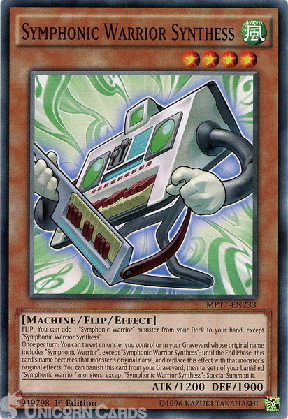MP17-EN233 Symphonic Warrior Synthess Common 1st Edition Mint Yu-Gi-Oh! Card