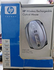 New 2005 HP Wireless Optical Ergo Mouse with USB receiver PP034AA ABA