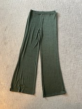 NastyGal Womens Loose Fit Pants - Size 6, Green