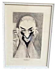 Vintage Geo. A. Wotherspoon “GOSSIP – And Satan Came Also” Art Print c.1915–25