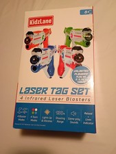 KidzLane Laser Tag Set 4 Infrared Blasters New Open Box