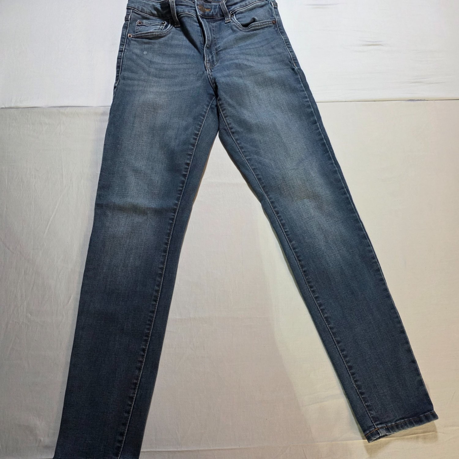 Aeropostale High Rise Jegging Women's Skinny Jeans Medium Wash Blue Size 6 27