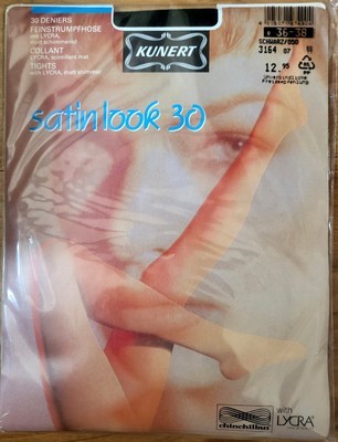 Feinstrumpfhose Kunert Satin Look 30 DEN, mit Lycra, Gr.0 (36-38), Schwarz, OVP