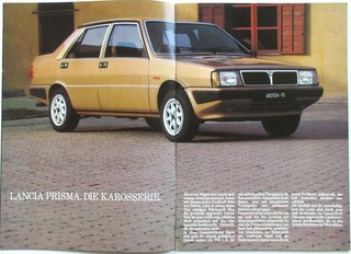 Lancia Prisma 1500 1600. Prospekt ca 1983 deutsch TOP