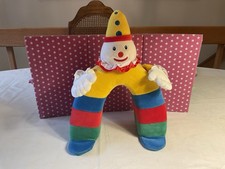 BRIO PLUSH FREDDIE THE TRAIN CLOWN BRIDGE ARCH TUNNEL, BRIGHT COLORS, 13 IN.