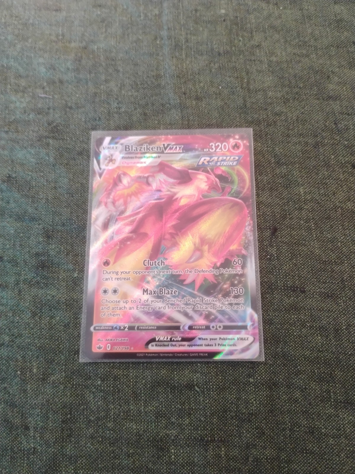 Blaziken VMAX - SWSH06: Chilling Reign (SWSH06) 021/198 Ultra Rare Near Mint