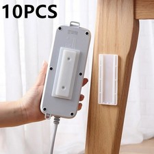 Self Adhesive Power Strip Holder Wall Mount Cable Organizer Socket Fixer