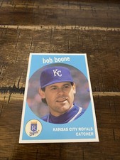 Bob Boone 1989 Baseball Cards Magazine Repli Card Set KC Royals #60