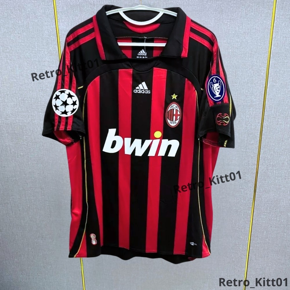 KAKA 22 AC Milan Jersey 2006/2007 Short Sleeve Retro Vintage Shirt