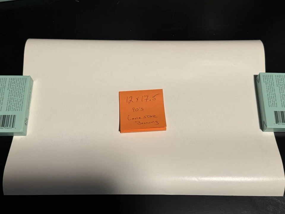 "Póster de cerveza estrella solitaria de 1990 chica sexy San Antonio, Texas vintage 12"" X 17,5""" Foto 4 de 4