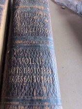 The Elements of RailRoad Engineering  Volume II & V  1897 First Edition RARE