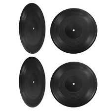 PATIKIL Blank Vinyl Records, 12 Inch 2 Pack CD Fake Vinyl Records for Wall Ae...