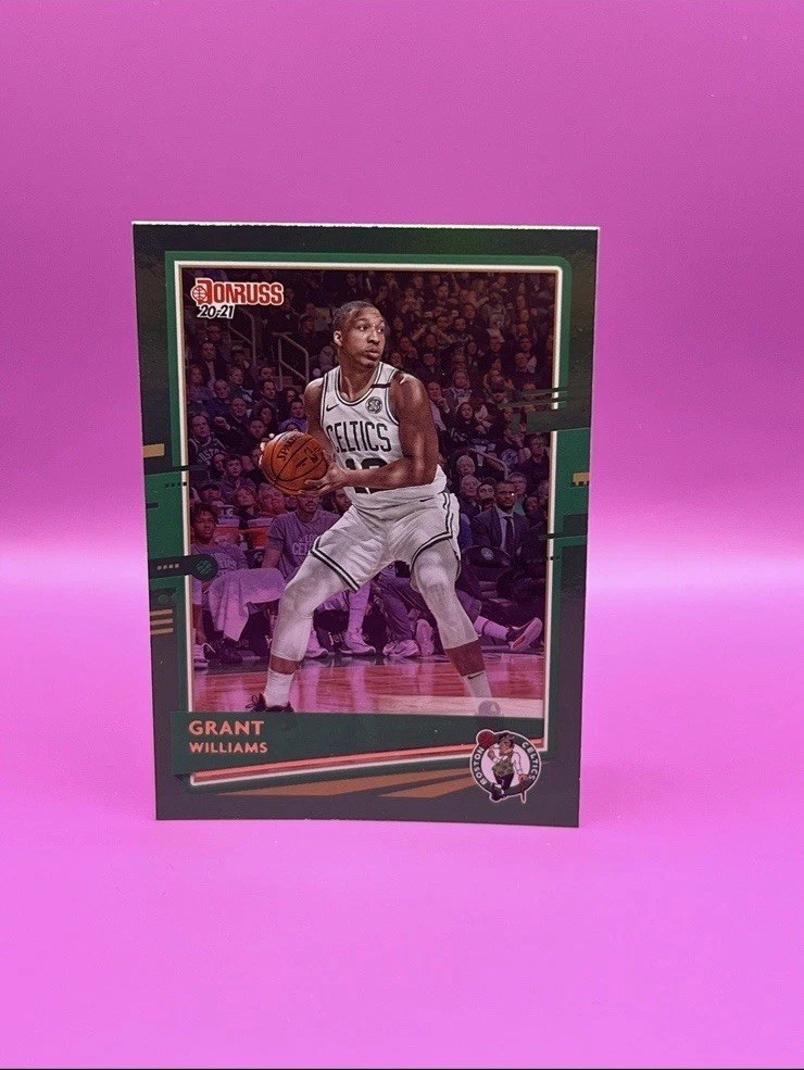 2020-21 Panini Donruss Grant Williams Green Flood Boston Celtics Hornets #72 SP