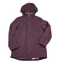 Pendleton Burgandy Hooded Rain Jacket Women  s Small Printed Liner