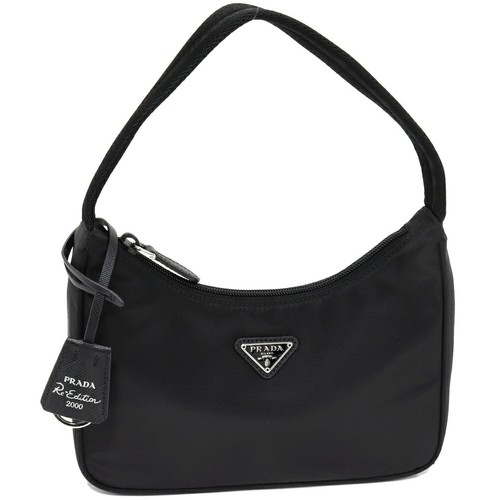 PRADA Handbag Re Edition 2000 Re Nylon Mini Bag Nylon x Calf Nero (Black) 1NE515