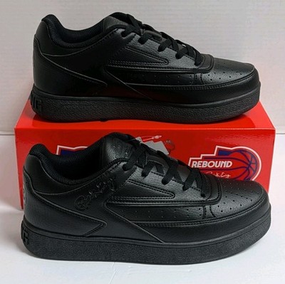 Rebound by Patrick Ewing Orion Low Basketball Shoes Men's Size 8.5 Black NIB