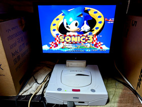 Sega Saturn White Console Power Memory Sonic Jam Sonic R Box Manual