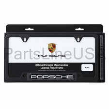 Genuine Porsche Stainless Steel Nameplate License Plate Frame Pna-702-005-00