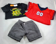 Build A Bear Lot of 3 Clothing Items Football Jersey, TMNT T-Shirt, Snow Pants